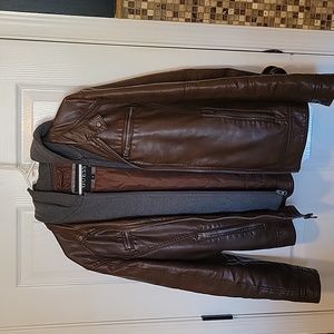 Brown  Medium Guess "Leather" jacket